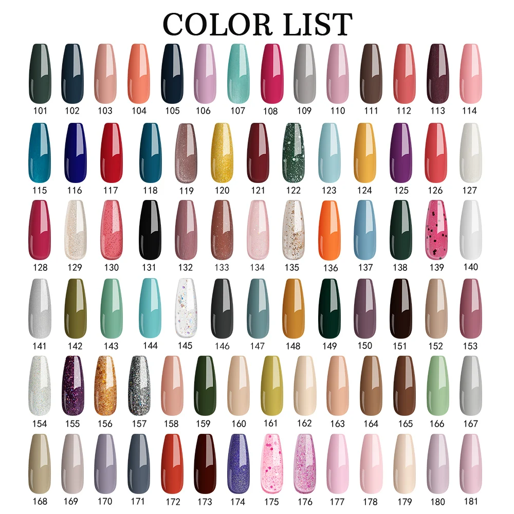 Nail Set 10/20 PCS Gel Nail Polish with 48W/36W UV LED Lamp Dryer Semi Permanent Gel Varnish Set Professional Manicure Tools Set 4