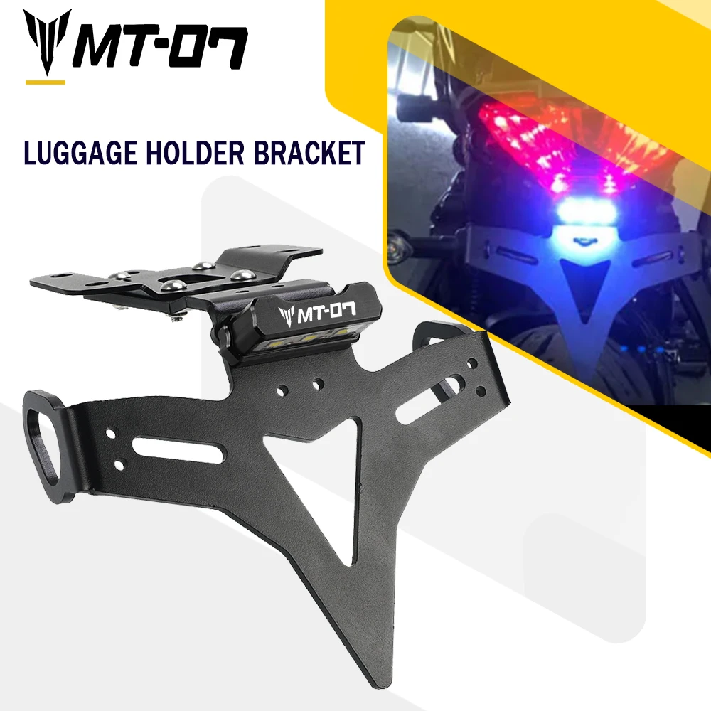 

Motorcycle License Number Plate Holder Frame Bracket For Yamaha FZ07 MT07 FZ-07 MT-07 Moto Cage MT/FZ 07 2013-2023 2022 2021
