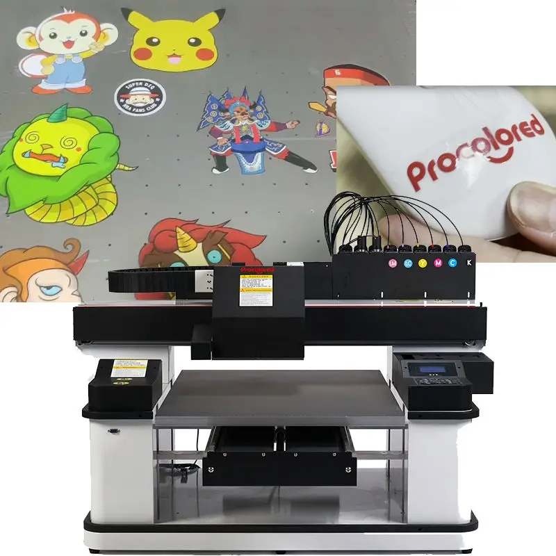 6090 UV 프린터 (2헤드 XP600 TX800 I1600 I3200 프린트헤드 포함) 6090 UV 평판 프린터 (병, 머그컵, 펜, 아크릴, 유리, 금속 인쇄 가능)