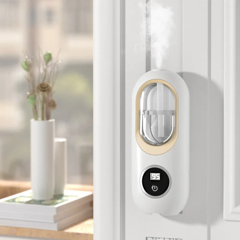 LCD Aromatherapy Machine Humidifier Timing Spray Automatic Fragrance Machine Light Mute Wall-mounted Essential Oil Deodorizer