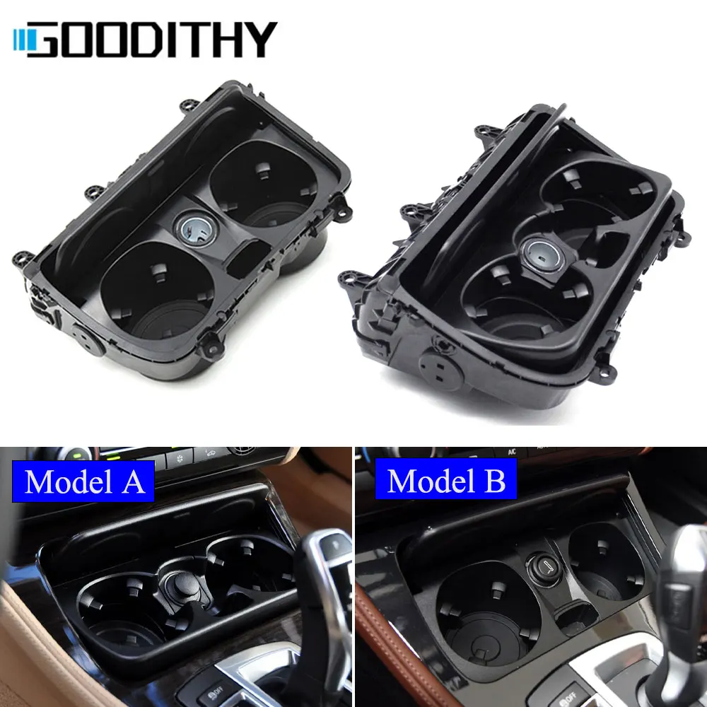 Car Lhd Rhd Front Central Console Drink Water Cup Holder Assembly For