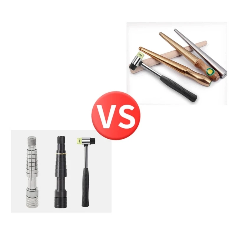 Ring Enlarger with Rubber Hammer Ring Mandrel Sizer Expander Finger Wedding Band Sizer Tool for Jewelry Making