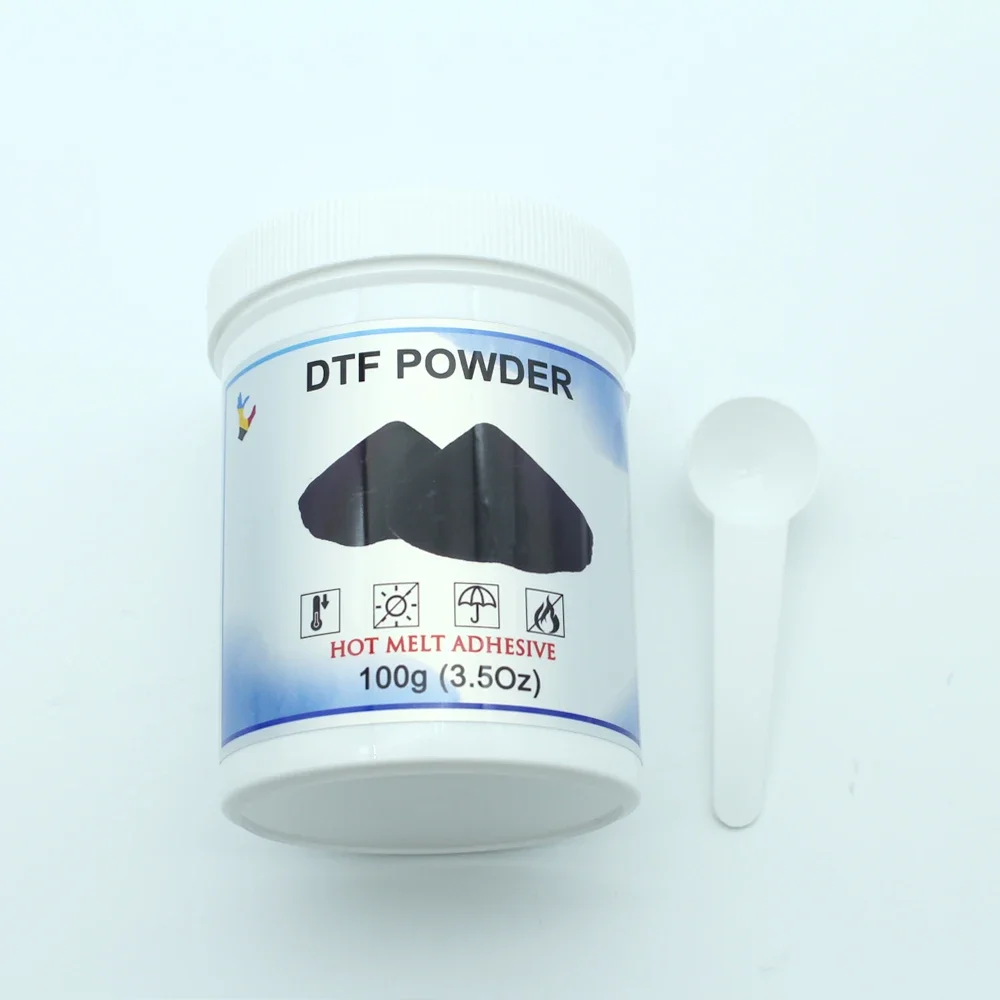 고품질 DTF 블랙 파우더, 모든 원단용 핫멜트 전사 접착 파우더 (Direct To Film)