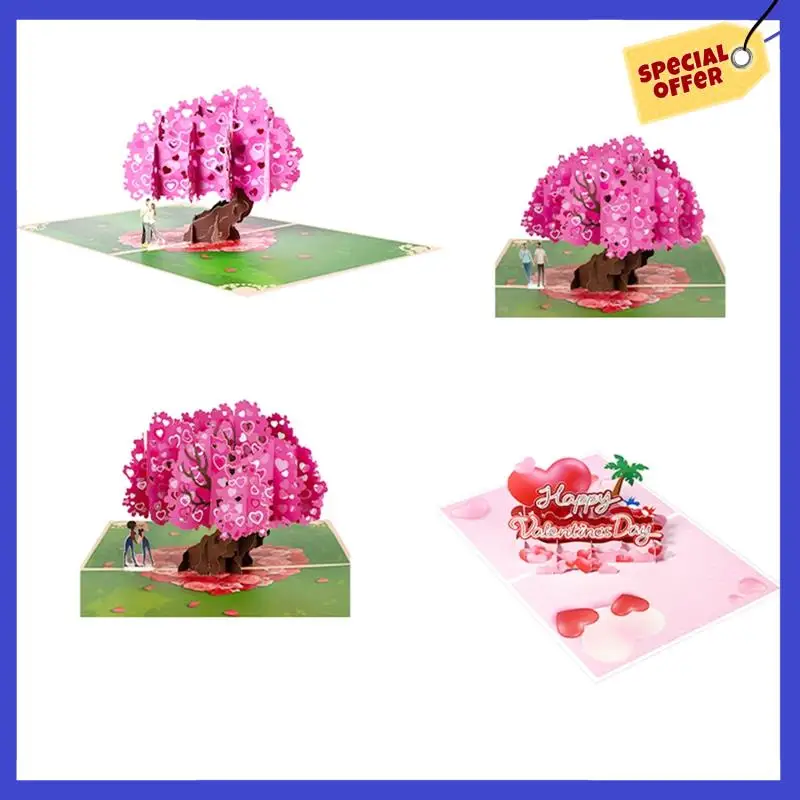 Valentine's Day Up Card, 3D Greeting Card For Valentines Day, Wedding, Anniversary, Engagement, For Man Woman C Easy To Use