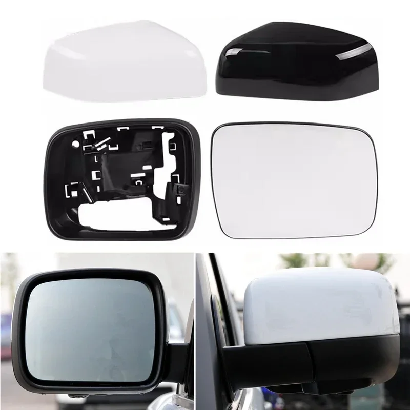 AutoRearviewMIrrorCoverFrameHeatedGlassLensForLandRover