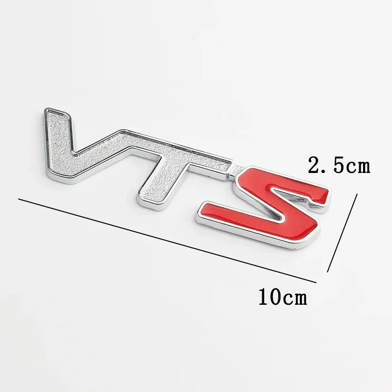 3D 금속 VTS 로고 Citroen C3 Aircross C4 Picasso Cactus C1 용 뒷 트렁크 사이드 펜더 엠블럼 배지 스티커 데칼