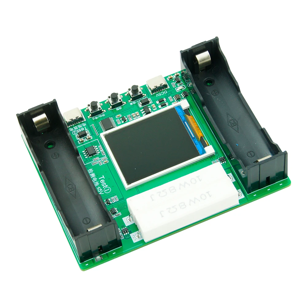 Type-C LCD Display Battery Capacity Tester MAh MWh Lithium Battery Digital Battery Power Detector Module 18650 Battery Tester 6