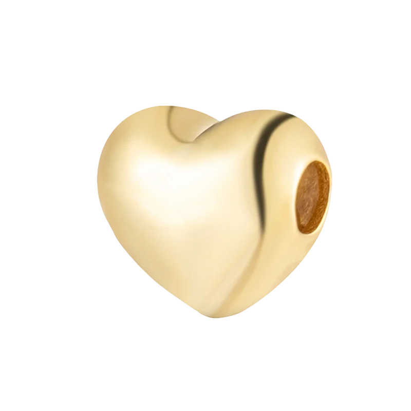 Sparking Gold Plated Charm Beads Pendant For Original Snake Silver Bracelet Necklace DIY Jewelry Women Gift