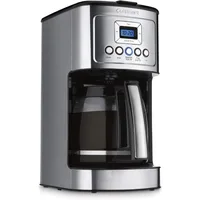 14 Cup Black/Stainless Steel Permanent Filter Coffee Maker, with Timer 1