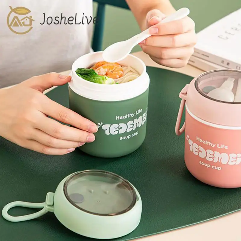 Stainless Steel Insulated Soup Cup Breakfast Milk Sealed Cup Workers  Portable Small Lunch Box Microwave Heatable Bento Box - AliExpress