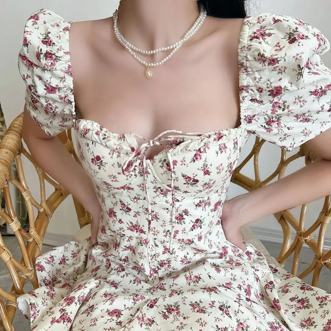 

Mini dresses for women 2023 Summer halter dresses pink floral print sexy evening party dresses short sleeve dress beach outfits