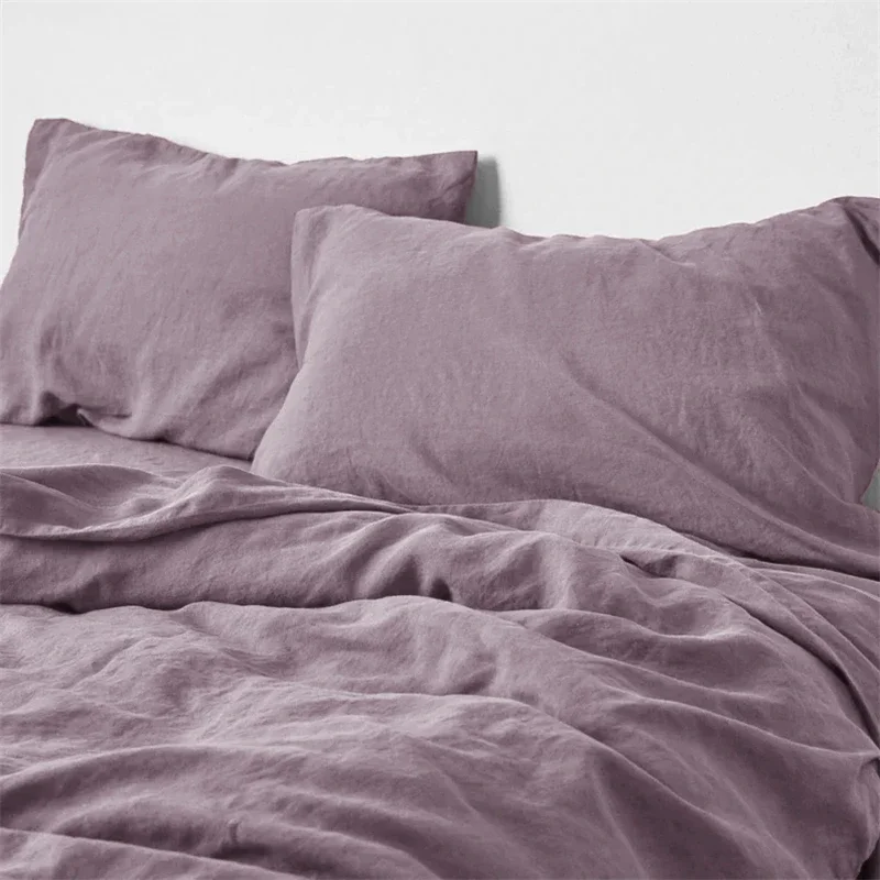 100% Pure Natural Linen Pillowcase - French Country Style (48x74cm, Machine Washable)