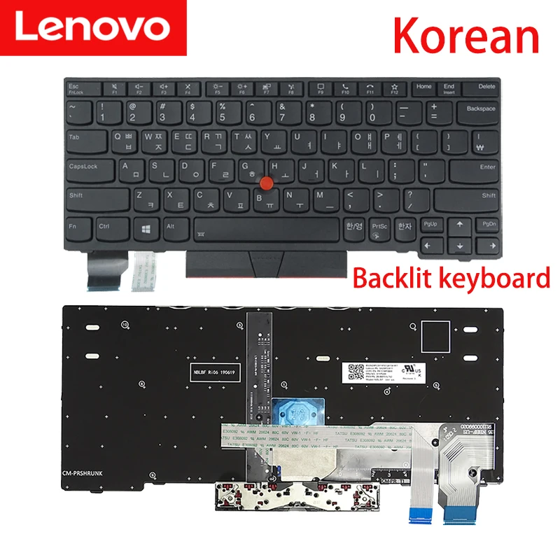 Lenovo-teclado Thinkpad X280 X390 X395 X13 L13 Teclado Notebook Original Reino Unido Portugal Coréia 01yp160 01yp040 - Imagem 5