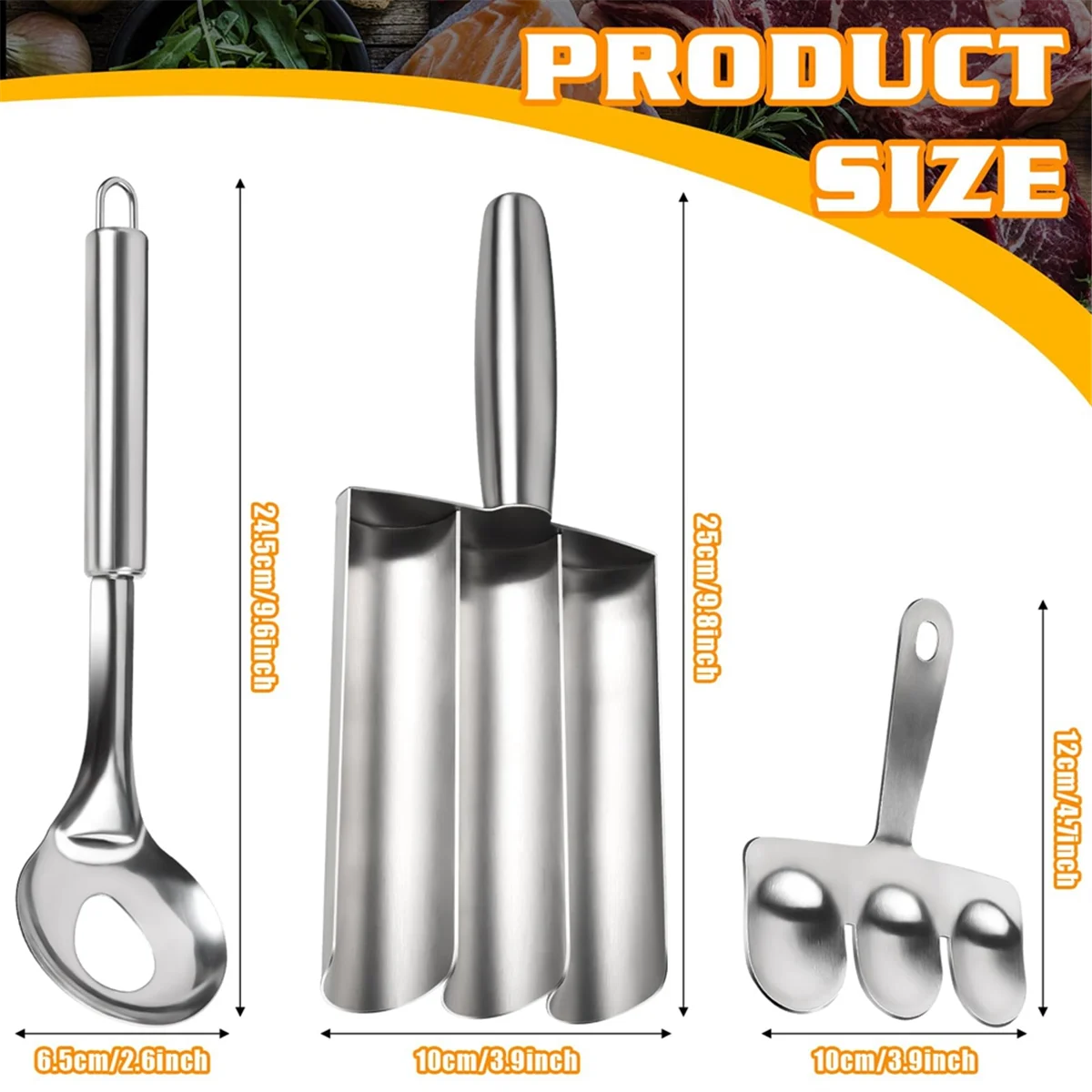 Meatball Scoop Maker, Stainless Steel Meatball Scoop Ball Maker Manual Maker Tool None-Stick