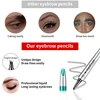 QIC Four-Claw Sketch Eyebrow Pencil Black Brown Gray Liquid Eye Brow Pencil Waterproof Long Lasting 3d Microblading Eyebrow Pen 3