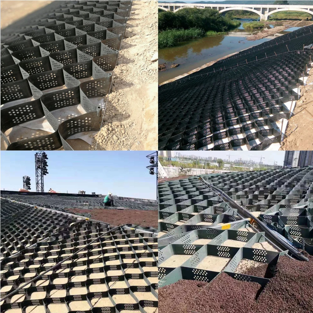 2.5m*4m*0.05m HDPE Honeycomb Geocell Permeable Pavers Ground Grid High Strength