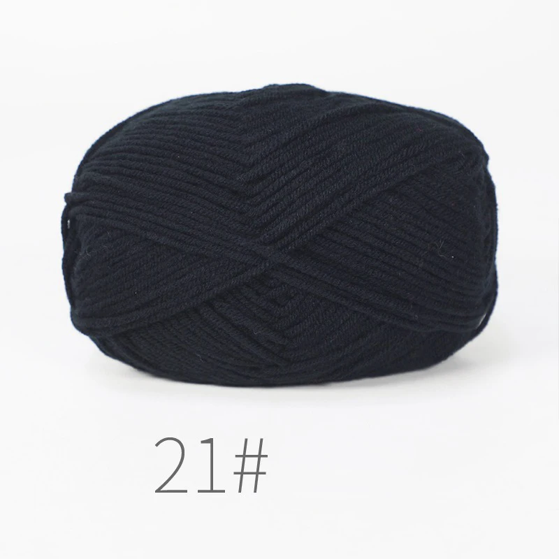 Neue 5 stücke 250g Milch Baumwolle Stricken Wolle Garn Hand Gefärbt Lanas Für Häkeln Handwerk Pullover Hut Puppen Nähen stricken Werkzeuge – Detail 6