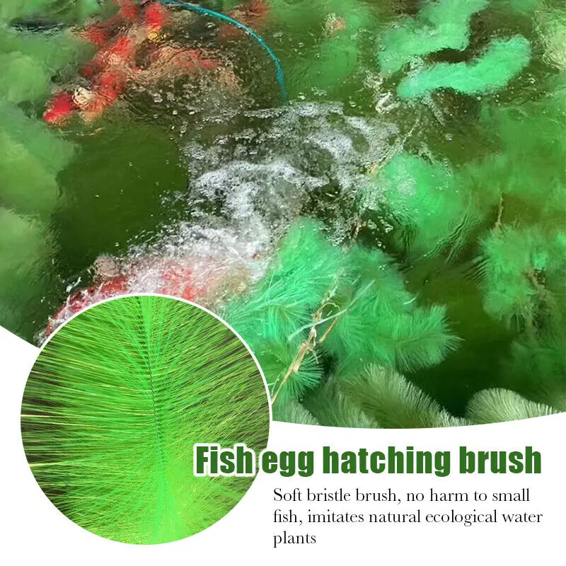 1PC Fish Spawning Koi Pond Breeding Laying Eggs Rope Brush Pet Supplies Tool Fish Pond Filter Hatching Grass Brush New