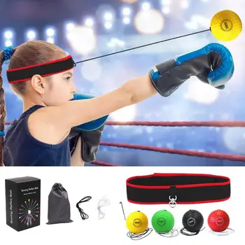 Boxing Reflex Ball Headband Set Boxing Training Headband For Adults Indoor Fitness Supplies Boxing Portable Trainer For