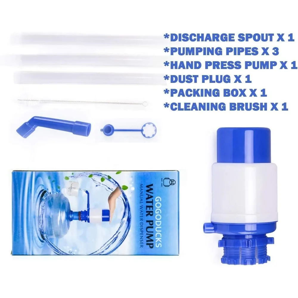 Water Pump Water Dispenser Water Bottle Pump Beverage Dispenser Water Dispenser Pump Water Bottle Pump Portable Manual Pump Dispenser Manual Pressure Drinking Water Pressure Suitable for Most Dispensers