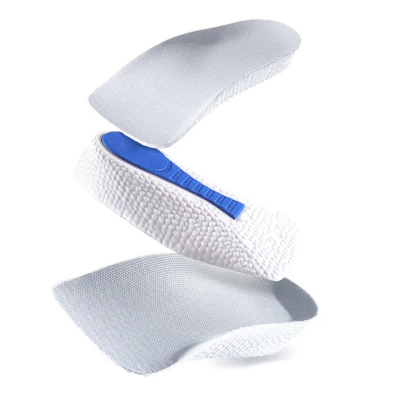1.5-3.5CM Invisible Height Increasing Insole Orthopedic Arch Support Insole Soft Elastic Light Weight for Men Women Shoes Pads