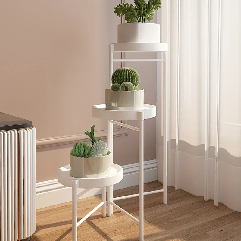 Creative Home Plant Pot Stand-Light Luxury Modern Minimalist Flower Shelf Robust and Durable Decoration Shelf