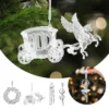 Christmas Decorations Charm Crystal Ornaments Snowflake Hanging Ornaments Dance Decorative Xmas Tree Stained Glass Cat 1