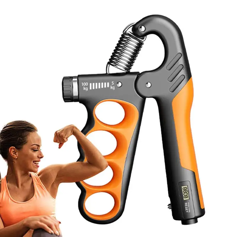 

5-100kg Adjustable Hand Grip Strengthener Hand Grip Trainer With Counter Wrist Forearm And Hand Exerciser For Muscle Building