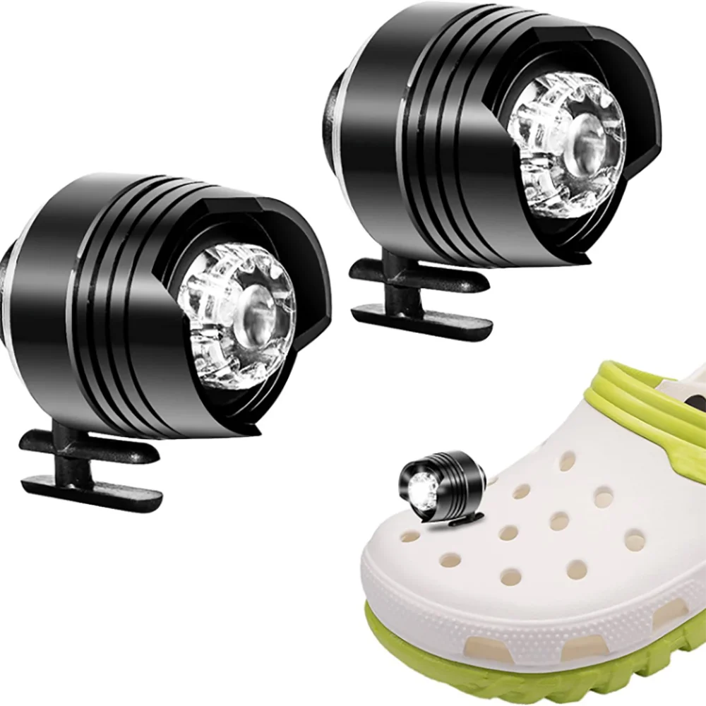 2pcs/set Headlights for Croc charm Lights for Shoes Light up Croc shoe