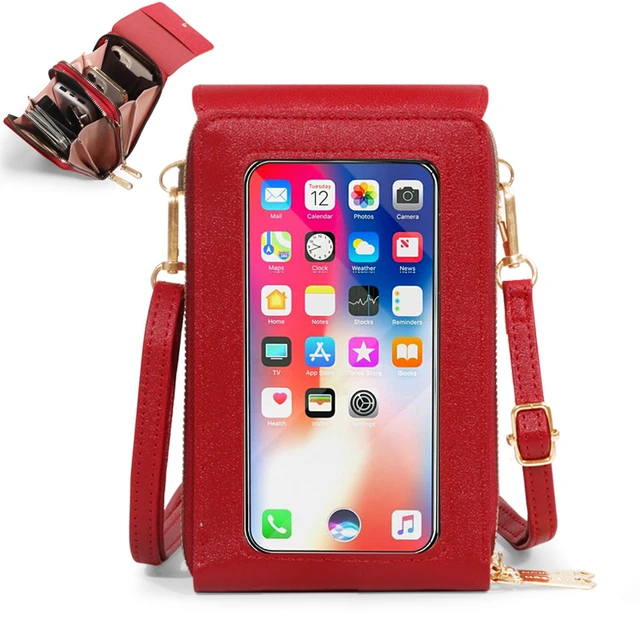 Vrouwen Nieuwe Mode Touch Screen Schoudertas Grote Capaciteit Multifunctionele Portemonnee Trend Solid Crossbody Telefoon Tassen Voor Vrouwen 2023 _   - AliExpress Mobile