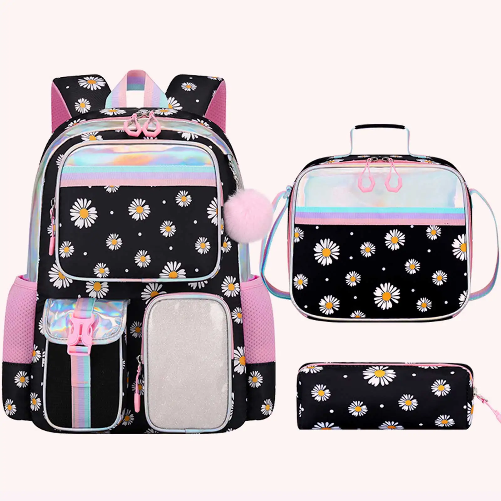 Womens Daisy Stylish Daypack with Lunch Bag Backpack for Teens Boys Girls Youth Travel Vacation 3