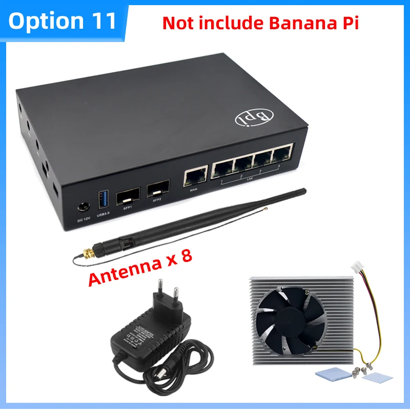 Fonte de alimentação opcional, Antena WiFI para BPI R3