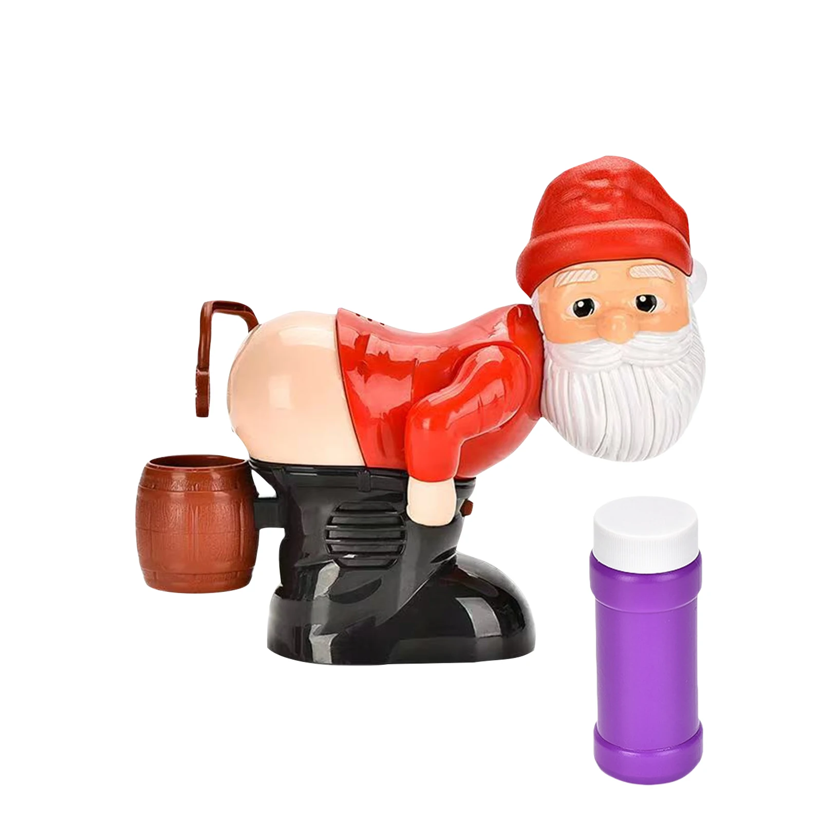 Christmas Creative Gift Santa Claus Funny Fart Electric Bubble Machine(60ml) Unique Humorous Toys Gifts for Kids Adults