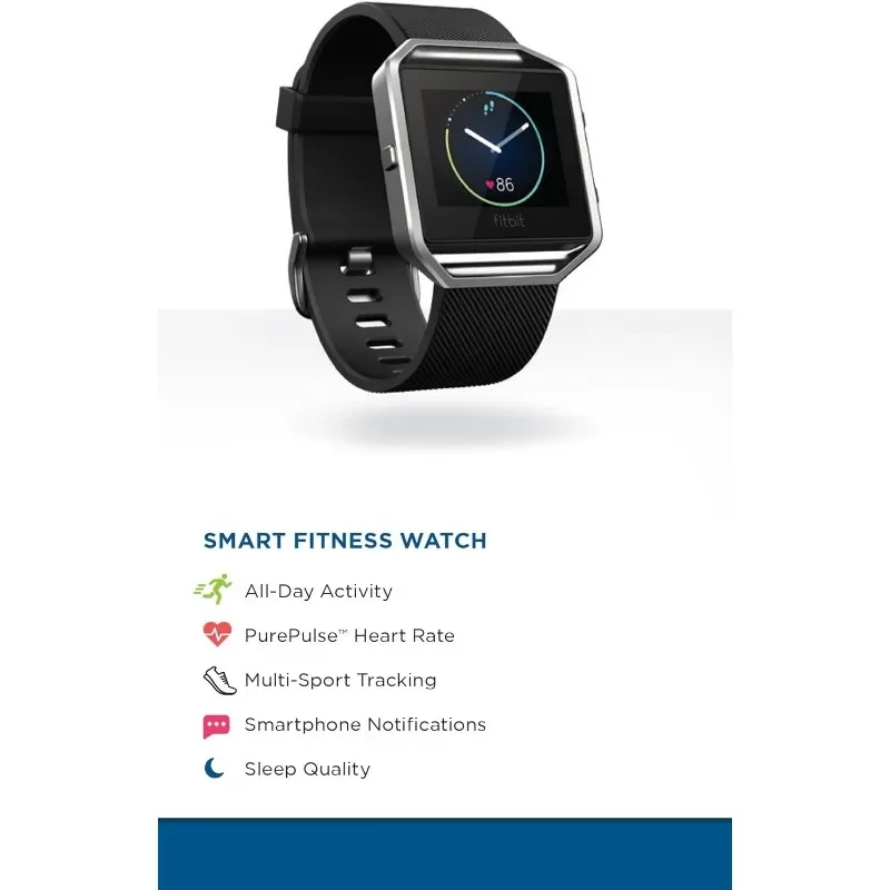 Fitbit Blaze Smart Fitness Watch with Time Display, Black