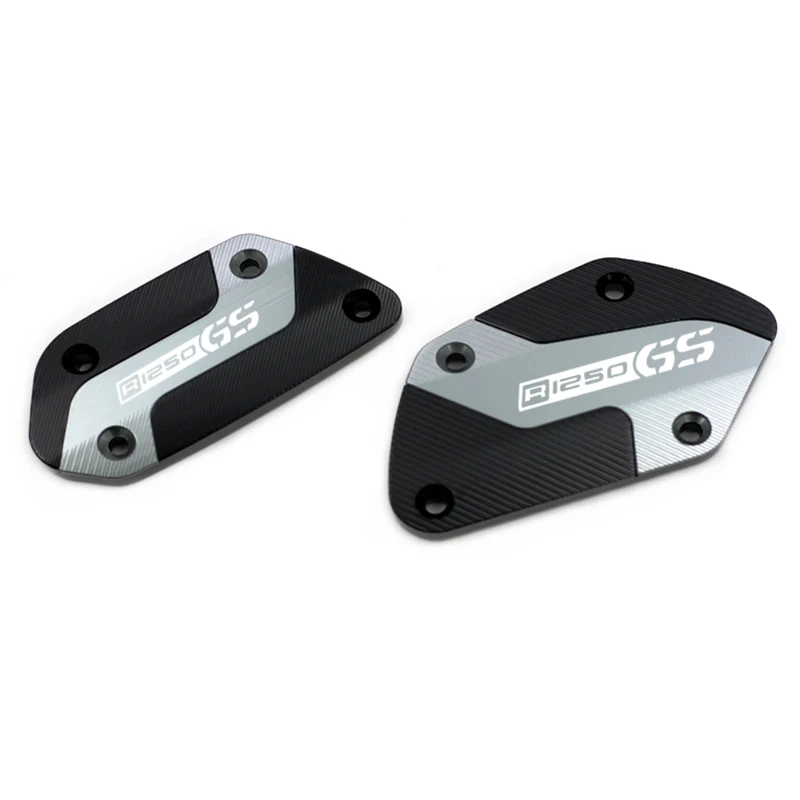 Premium Aluminum Front Clutch & Brake Fluid Reservoir Cap Cover for Adventure Motorcycles