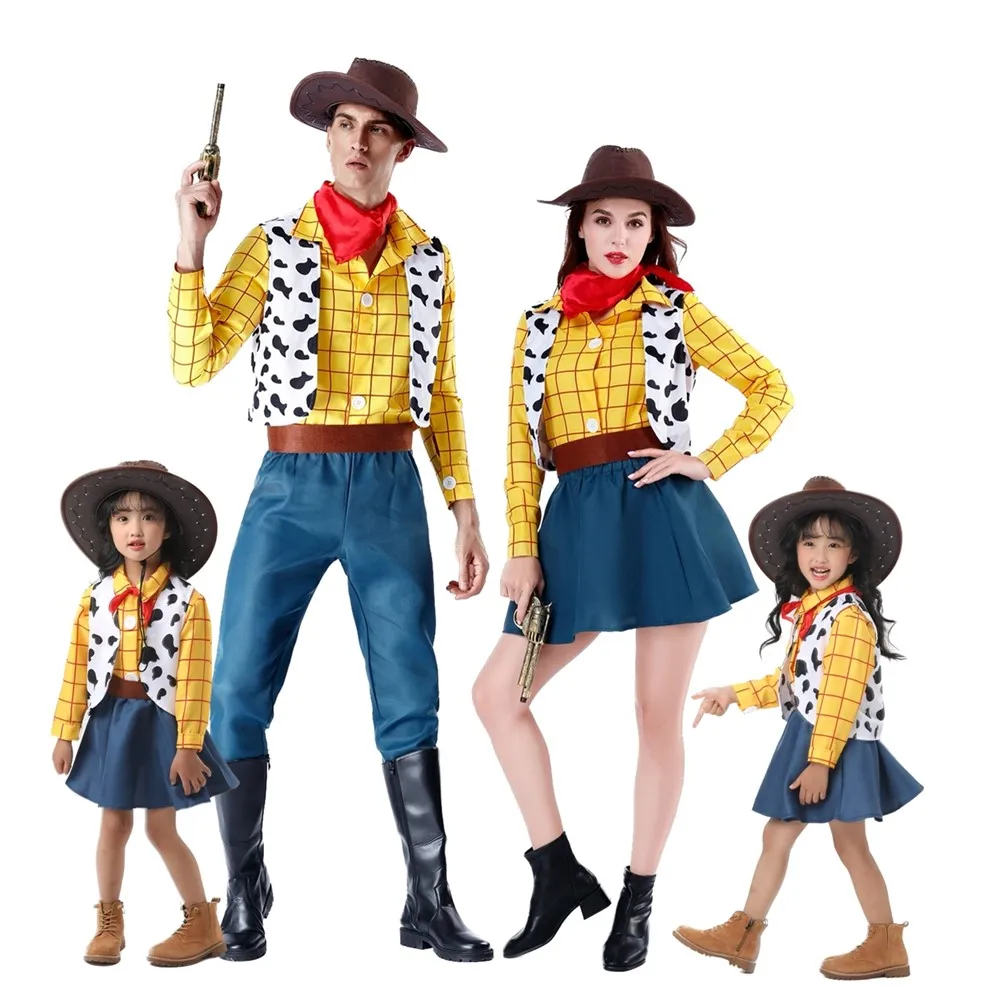 

Halloween Carnival Party Toy Cosplay Story Woody Costume Stage Performance Cowboy Fancy Dress