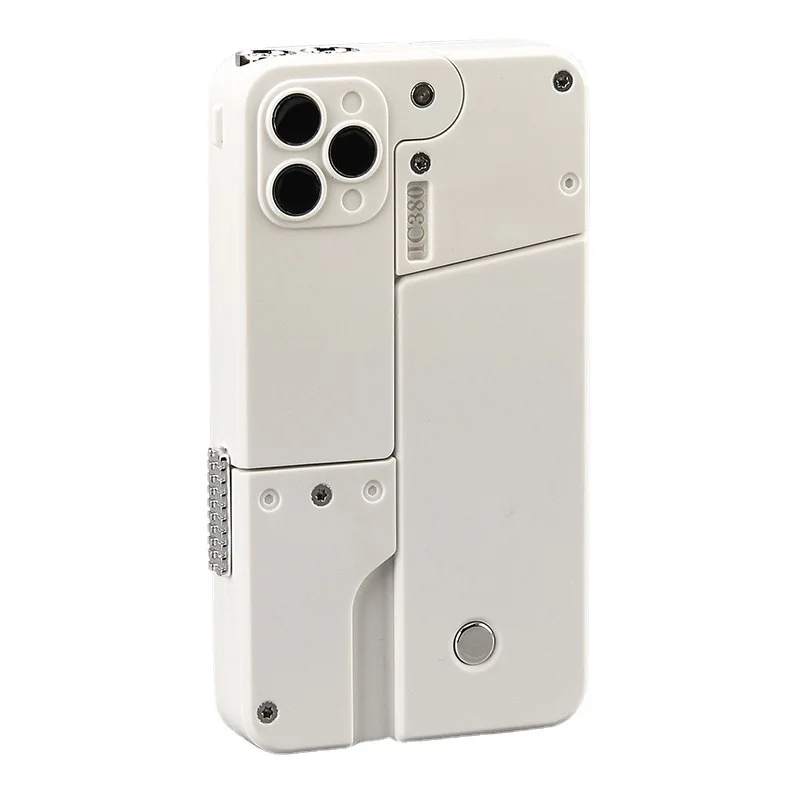 Folding mobile phone simulation toy gun 15 shell soft bomb troll convenient small gun model 4