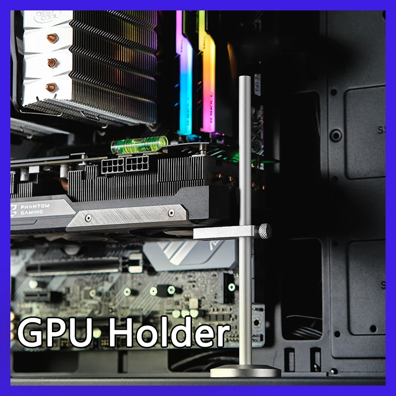 Premium Aluminum Universal Graphics Card Support Bracket
