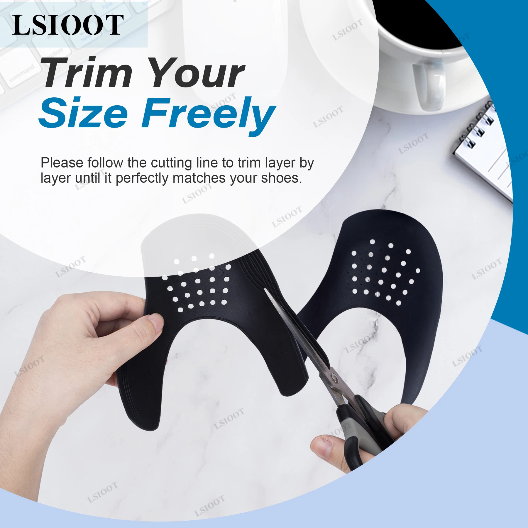 Shoe Tree Shoe Creases Protector Anti Guard to Prevent Sneaker Creases for Men Women Size