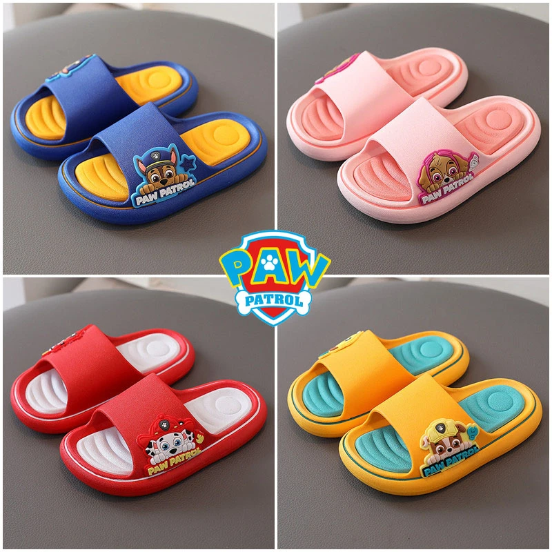 Zapatillas de playa de la canina Marshall para niños y niñas, chanclas gruesas de verano, sandalias de almohada zapatillas para exteriores| | - AliExpress