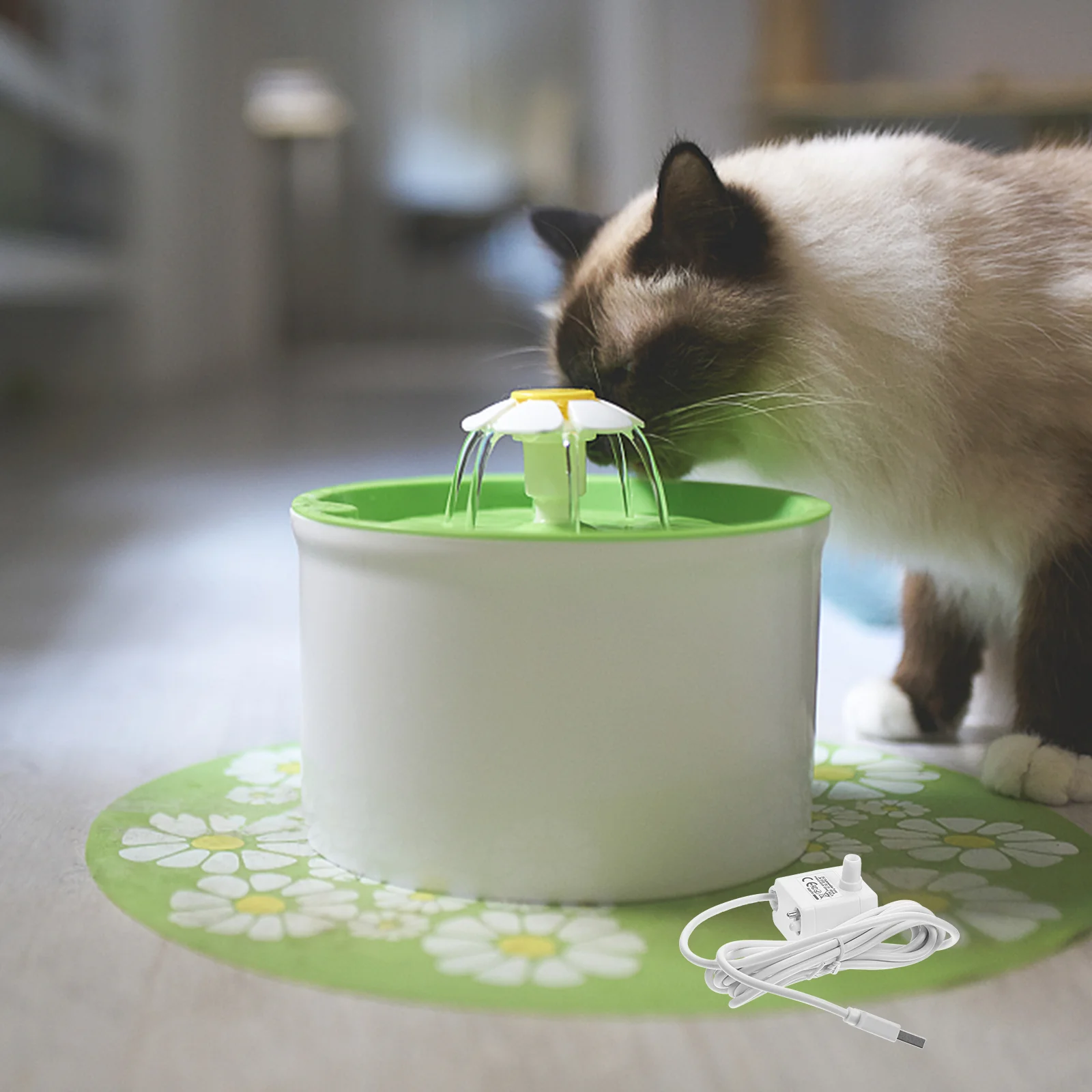 

Water Dispenser Pump Mini Cat Bowl Submersible for Fountain Pumps Fountains Abs Pet
