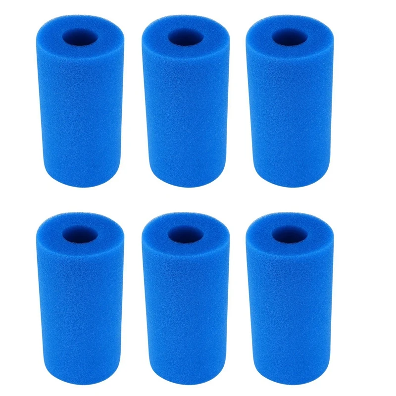 

Hot 6X Foam Filter Sponge Reusable Biofoam Cleaner Water Cartridge Sponges For Intex Type A