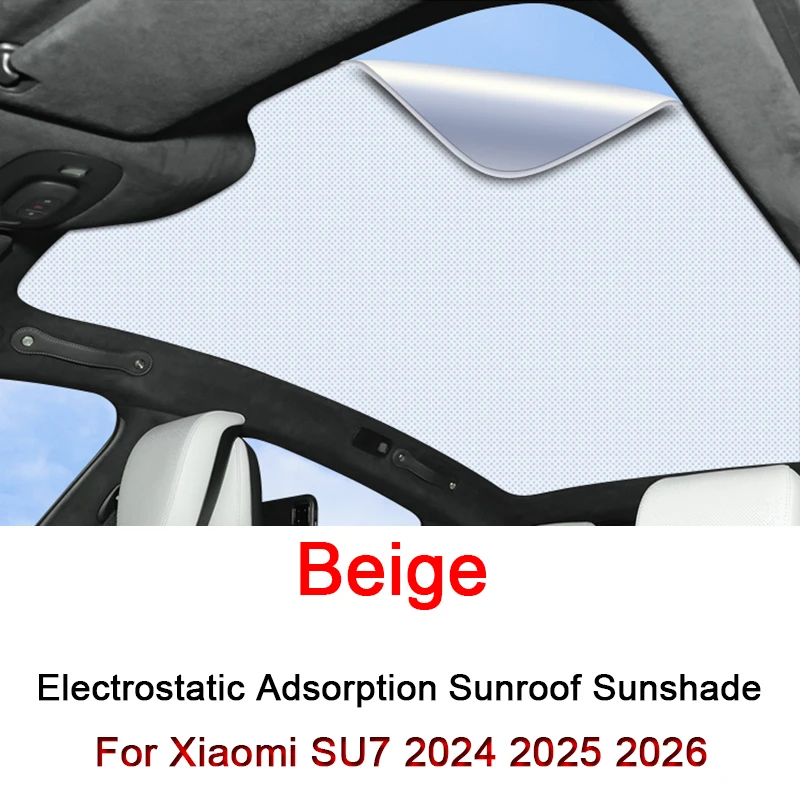 

Для Xiaomi SU7 2024 2025 2026 2027 Электростатическая Адсорбция солнцезащитный козырек на крышу автомобиля солнцезащитный козырек затенение лобового стекла Солнцезащитная крыша