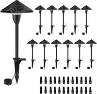 Low Voltage Pathway Lights,Outdoor Wired LED Landscape Path Lights,AC/DC 12-24V UL Listed Cord Cast-Aluminum Waterproof,2700K Lo 1