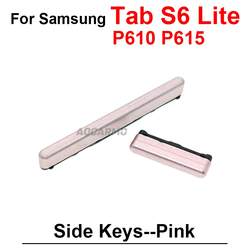 삼성 갤럭시 탭 S6 라이트 sm- P610 P615 전원 켜기 끄기 볼륨 버튼 사이드 키 교체 부품 그레이 핑크 블루