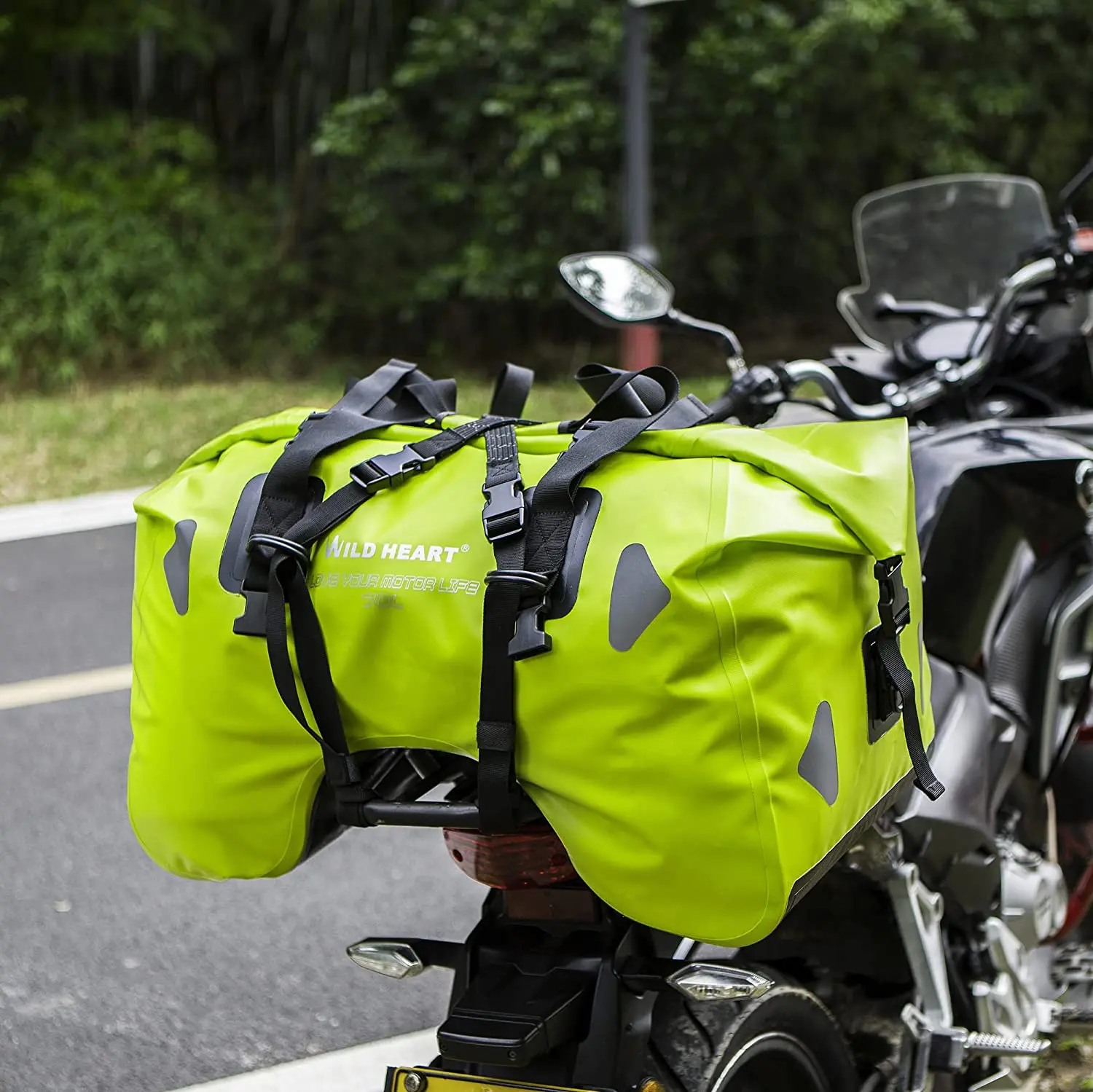Wild Heart Motorrad wasserdichte Tasche U-Form Motorrad Gepäck