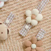 1 pièces mignon ours bébé attache-sucette chaîne porte-factice sucette Clips sangle porte-mamelon infantile alimentation bébés accessoire 4