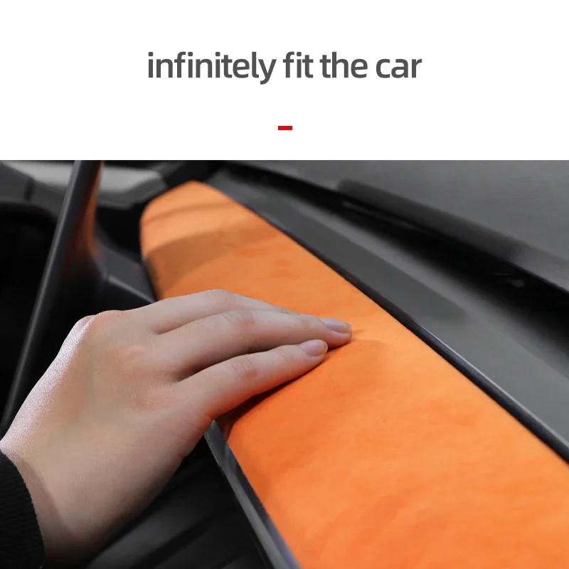 

Alcantara For Tesla Model 3 Model Y 2023-2019 Car Dashboard Cover Decorative Wrap Cap Protector Pad Innner Accessories