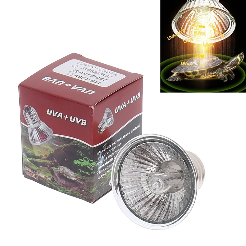 25/50/75W UVA+UVB 3.0 Reptile Lamp Bulb Turtle Basking UV Light Bulbs Heating Lamp Temperature Controller reptile heating lamp reptile light bulb reptile lamp bulb heating lamp bulb