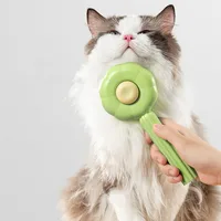 Cat Grooming Brush for Long/Short Hair Cats and Dogs | Removes Tangles and Loose Fur | Self Cleaning Slicker Comb | Pet Massage Brushes